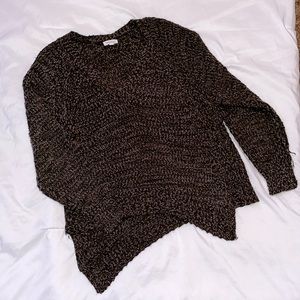 Mittoshop | Dark green/brown knit sweater